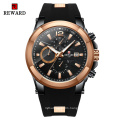 REWARD RD83006M  Luxury high quality silicone strap waterproof sport boutique multi - function men's watch relogio masculino
